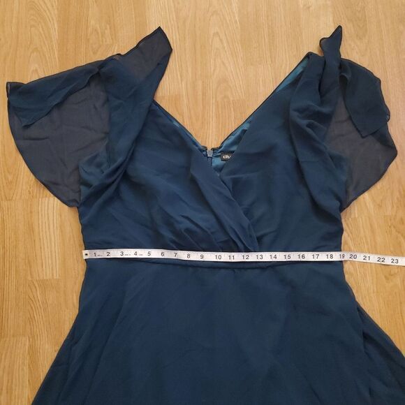✨ CITY CHIC ✨ Sweet Wishes Maxi Dress - [Size 16, Teal] - Picture 9 of 14